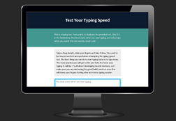 Lynda.com Typing Speed Tester